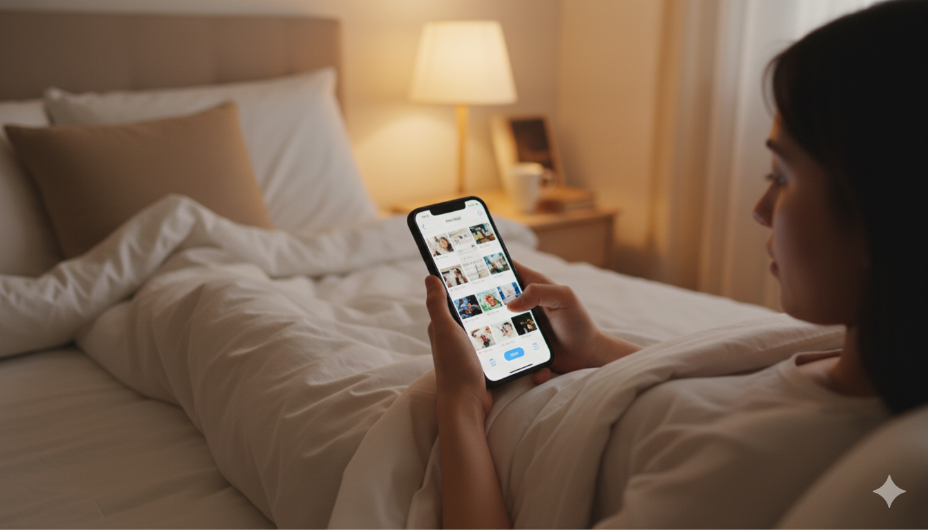 휴대폰으로 스크린샷을 주기적으로 정리하는 루틴